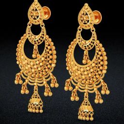 Joyalukkas 22k Golden Radiance Chand Bali for Women & Girls-picture-33