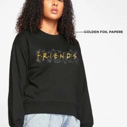 Bewakoof Black Graphic Relaxed Fit Sweatshirt-image-50