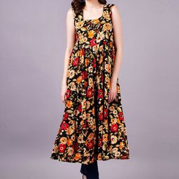 OH MI DIOS Women Floral Printed Fit & Flare Midi Dress-image-17