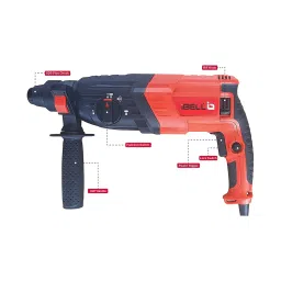iBELL 780W 3 Functions Heavy Duty Rotary Hammer Drill (Black and Red) image 2