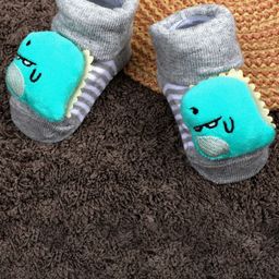 Baby Moo Infants Kids Dino Cotton Socks Booties-11