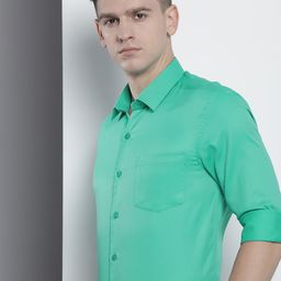 Luxe by TIGC Men Solid Slim Fit Opaque Formal Shirt-image-73