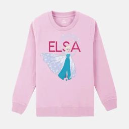 Frozen Printed Sweatshirt For Kids Girls-image-61