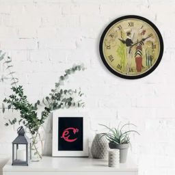eCraftIndia Designer Round Analog Black Wall Clock-image-66