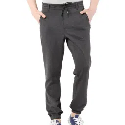 Van Heusen Athleisure Regular Fit Zipper Pocket Super Stretch Solid Joggers - Charcoal-image-19