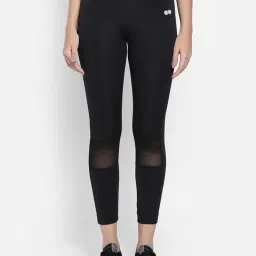 Clovia Black Cotton Tights-image-7