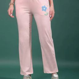 Crimsoune Club Pink Printed Trackpants-image-55