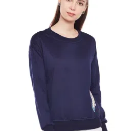 Belle Fille Navy Patchwork Sweatshirt-image-33