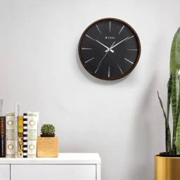Titan Contemporary Black Wall Clock with Silent Sweep Technology-image-17