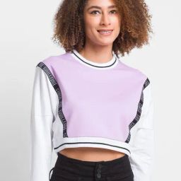 Spykar Purple & White Full Sleeves Sweatshirt-image-64