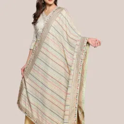 Dupatta Bazaar Pastel Green Embroidered Dupatta-picture-46