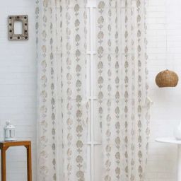 Ariana Beige Polyester Pearl Sheer 7 ft Curtain-picture-8
