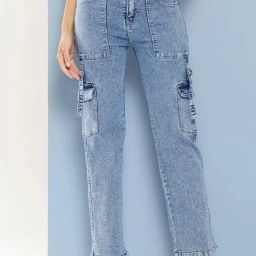 Aarika Girls Blue Solid Jeans-image-71