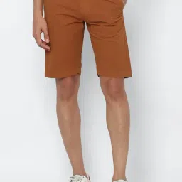 Allen Solly Jeans Orange Slim Fit Shorts-picture-35