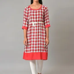 Aurelia Red Printed A Line Kurta-picture-14