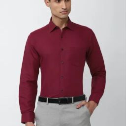 Van Heusen Maroon Regular Fit Shirt-image-26