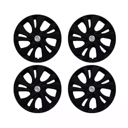 Auto Pearl Car Full Silver Wheel Cover Caps 35.56 cm (14 Inch) Press Type Fitting for Pulse-picture-24