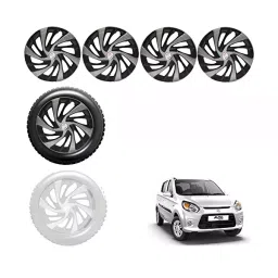 Auto Pearl Premium 304.8 mm (12 Inch) | Set of 4 Pcs Press Type Hubcap Wheel Cover Replacements for Alto 800 2020-44
