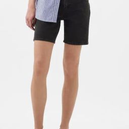 GAP Black Slim Fit Solid Shorts-image-95