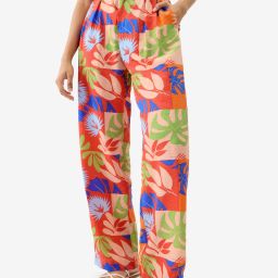 The Souled Store Multicolor Printed Regular Fit Pants image 1
