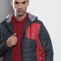 The Indian Garage Co Men Colourblocked Puffer Jacket-54