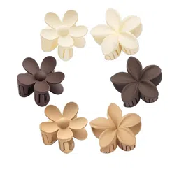 DIVASTRI Women Plastic Set of 6 Claw Clip-picture-49