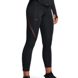 Under Armour Black Comfort Fit Logo Printed Sports Tights-picture-26