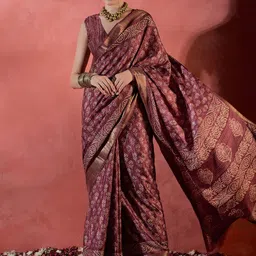Saree mall Bagh Zari Silk Blend Sungudi Sarees-image-71