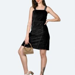 Zink London Black Regular Fit A Line Dress-picture-44
