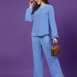 SELVIA Blue Maxi Co-Ord Set-image-54
