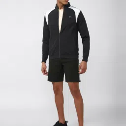 Van Heusen Flex Black Regular Fit Printed Jacket image 5