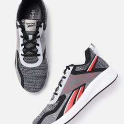 Reebok Men Grey & Black Woven Design JK Lastmile Running Shoes-32
