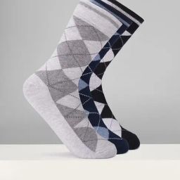 Byford by Pantaloons Multicolor Cotton Printed Socks Pack of 3-picture-23