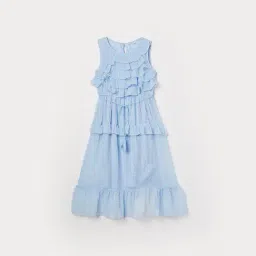 Fame Forever by Lifestyle Girls Blue Printed Dress-picture-30