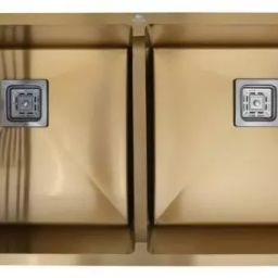 Rigwell Lifetime 45x20x10 Inch Royal Gold SS Double Bowl Kitchen Sink-image-31