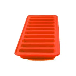 HAZEL 10 Cavity Silicon Chocolate Bar Ice Cube Mould, 1 Pc, Red image 2