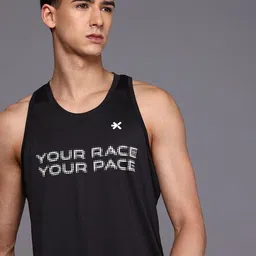 HRX by Hrithik Roshan Typography Printed Rapid-dry Running T-shirt-image-16