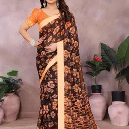 Moda Rapido Floral Printed Saree-picture-1