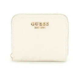 Guess Off White Aldina Logo Zip Around Wallet-picture-20