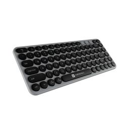 Portronics Bubble 2.0 Wireless Keyboard with Bluetooth plus 2.4 GHz Receiver (Grey) image 1
