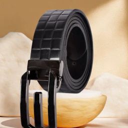 SASSORA LARA Black Textured Leather Casual Belt-image-17