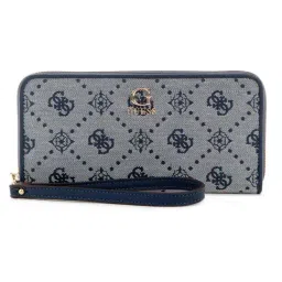 Guess Navy Neda Logo Zip Around Wallet-picture-41