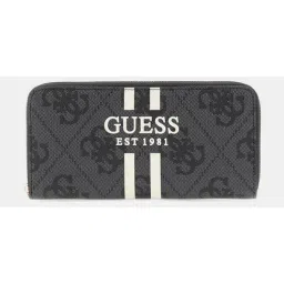 Guess Coal Laurel Logo Zip Around Wallet-picture-24