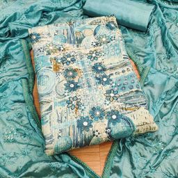Blissta Printed Unstitched Dress Material-image-33