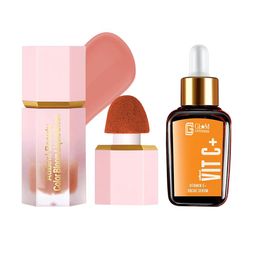 Adbeni Set Of 2 Glam Goodness Face Serum- 30 ml & Color Bloom Liquid Blush - 4 ml-42