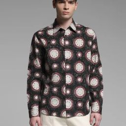 Jack & Jones Multi Cotton Regular Fit Printed Shirt-image-7