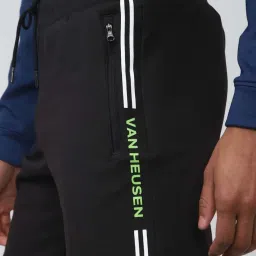 Van Heusen Flex Black Regular Fit Striped Shorts image 4
