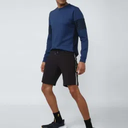 Van Heusen Flex Black Regular Fit Striped Shorts image 5