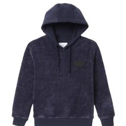 Blue Giraffe Kids Navy Solid  Hoodie-picture-45