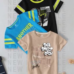 Codez Kids Multicolor Printed T-Shirt (Pack Of 3)-66